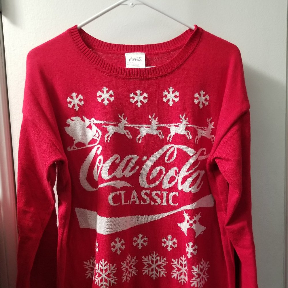 Coca Cola christmas sweater  long sleeve pullover